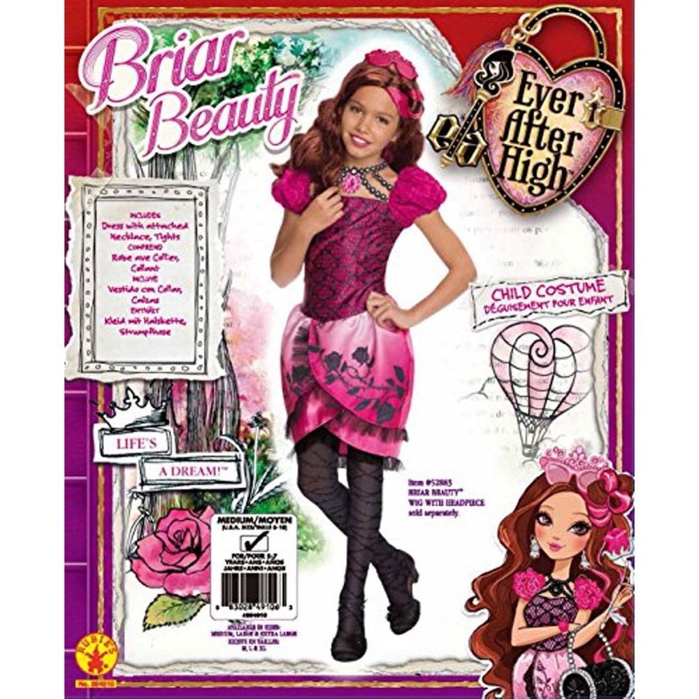 Rubies Ever After High child Briar Beauty costume, child Medium Ages 5 -7 Years